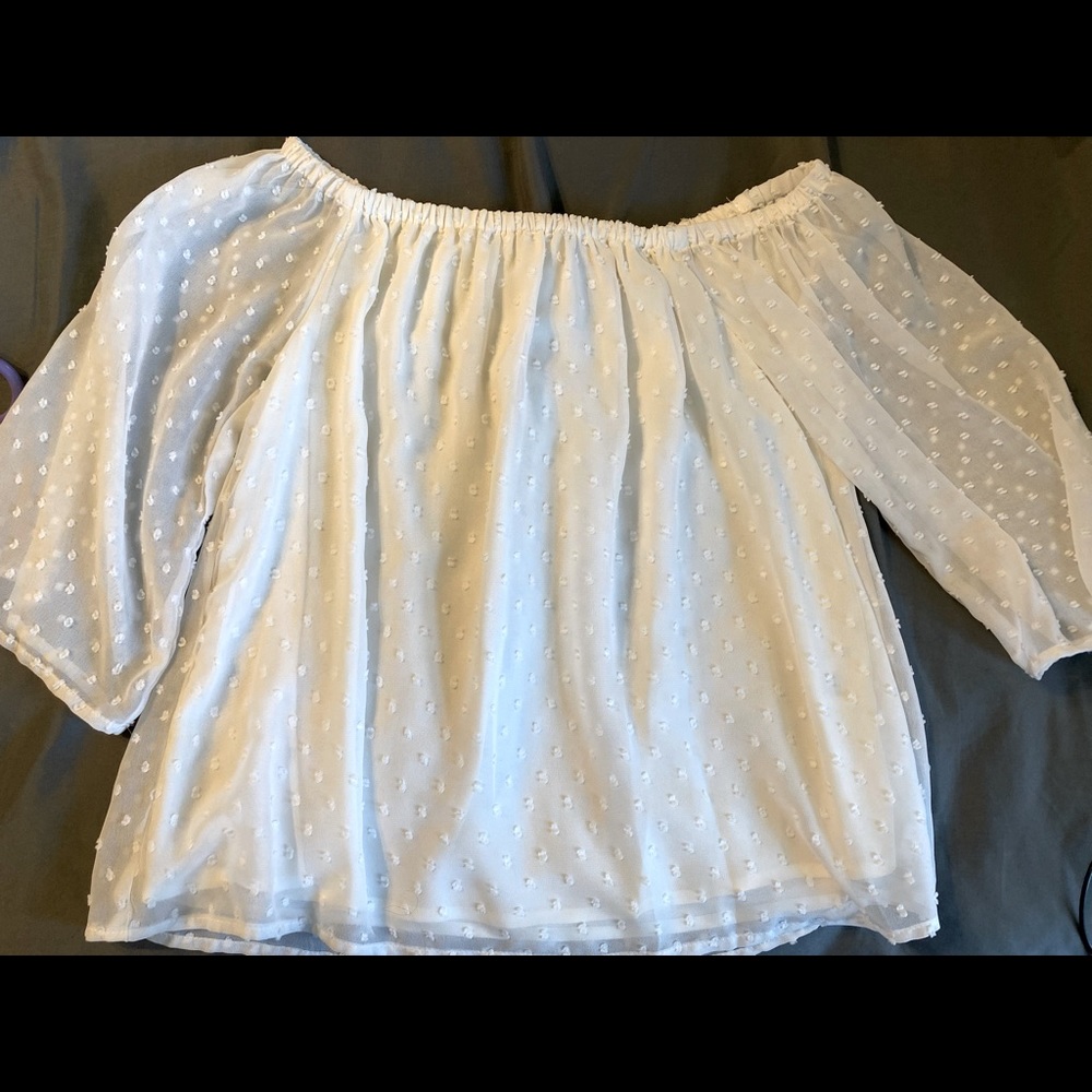 Bright white top